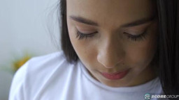 NaughtyMag - Emma Anturin - Skinny Colombian Teen Who Reads A Porno Magazine Before Getting Fucked By Hung A Stud